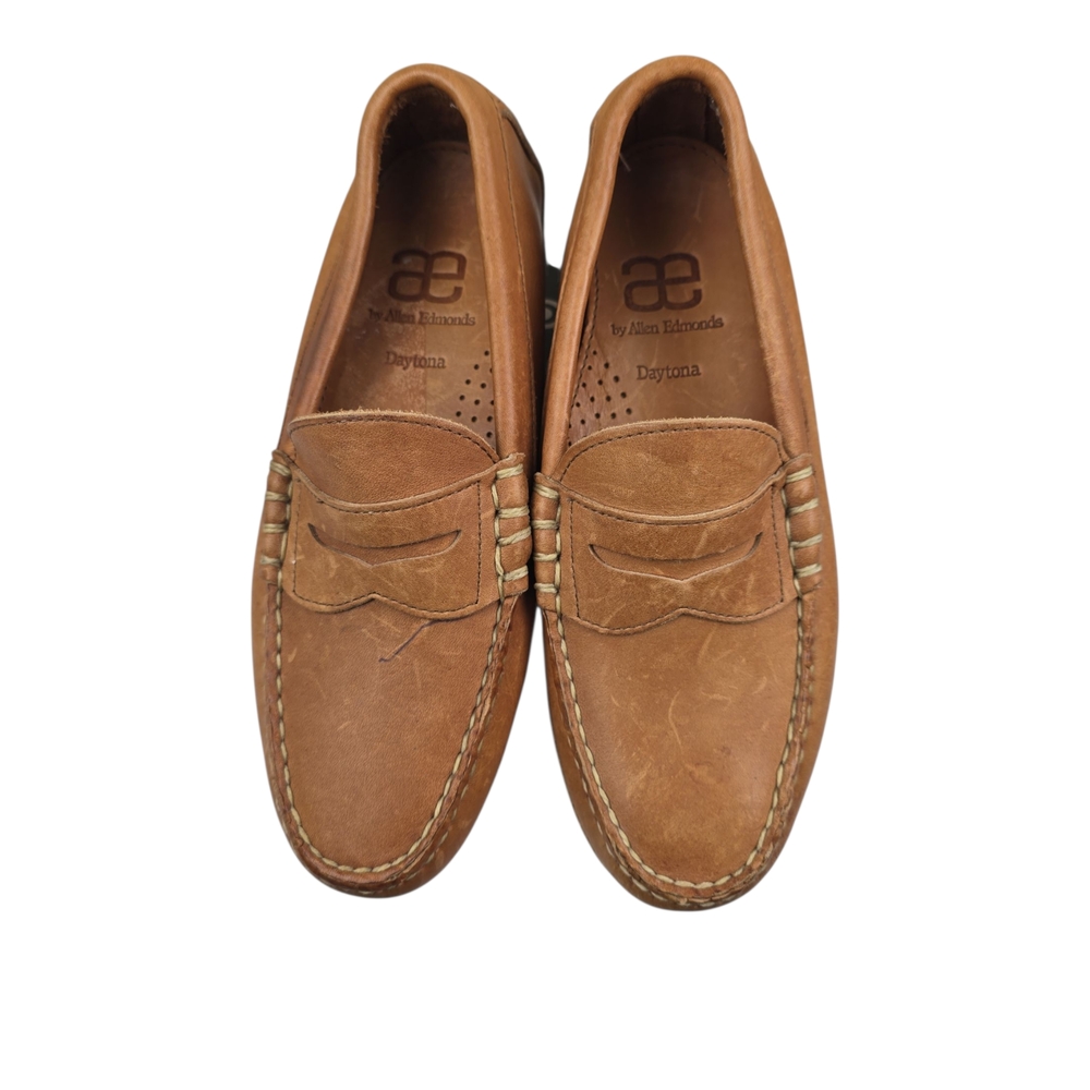 Allen Edmonds Super Sport Penny Loafer in Dark Chili Leather, size 7D